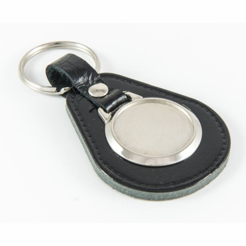 Keyfob Blank Pear 25mm and clear dome